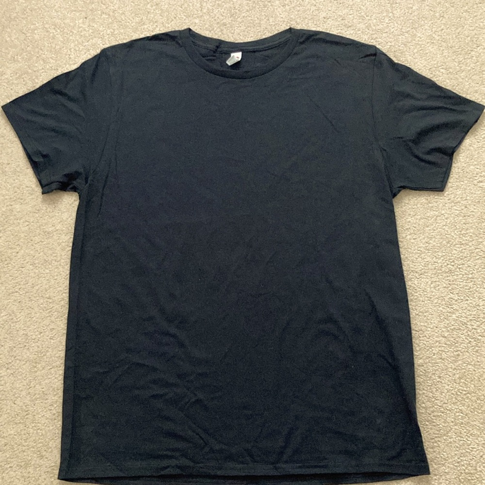 Fruit of the Loom all black cotton shirts, Size: Large
